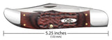 Case Rosewood Standard Jig Folding Hunter with Leather Sheath