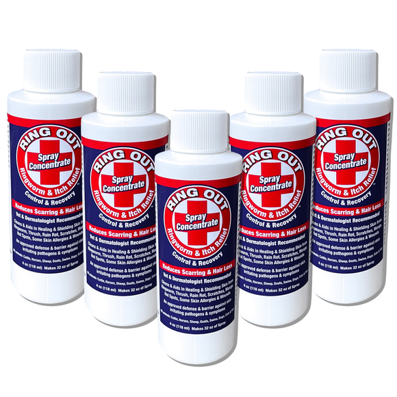 FlexTran Ring Out Concentrate Spray For Ringworm Control. Works on All Pets & Livestock!