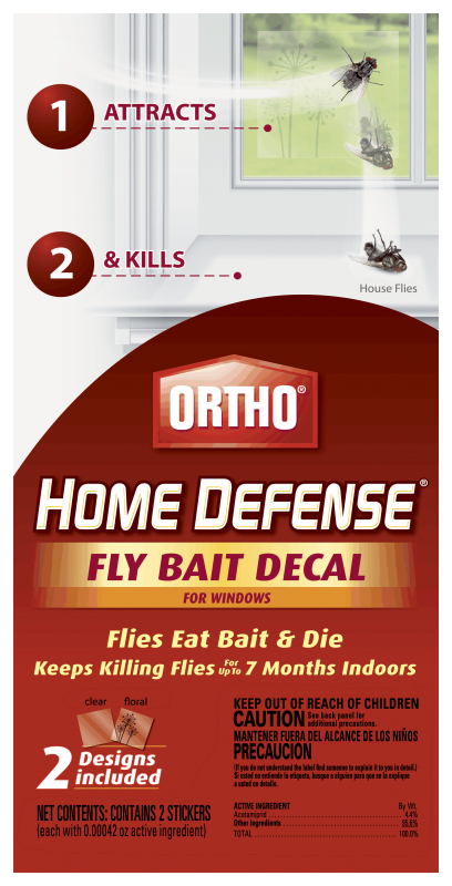 ORTHO® HOME DEFENSE® FLY BAIT DECAL FOR WINDOWS