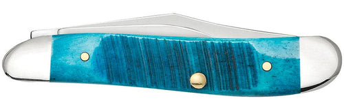 Case Sawcut Jig Caribbean Blue Bone Peanut Knife